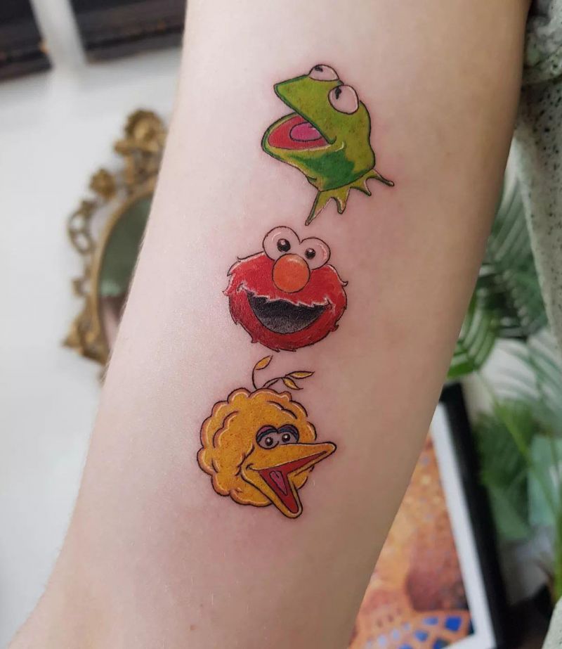 30 Cute Sesame Street Tattoos You Must Love