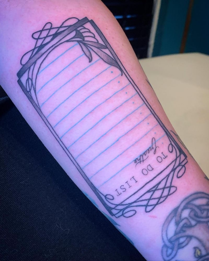 9 Unique To Do List Tattoos For Your Inspiration