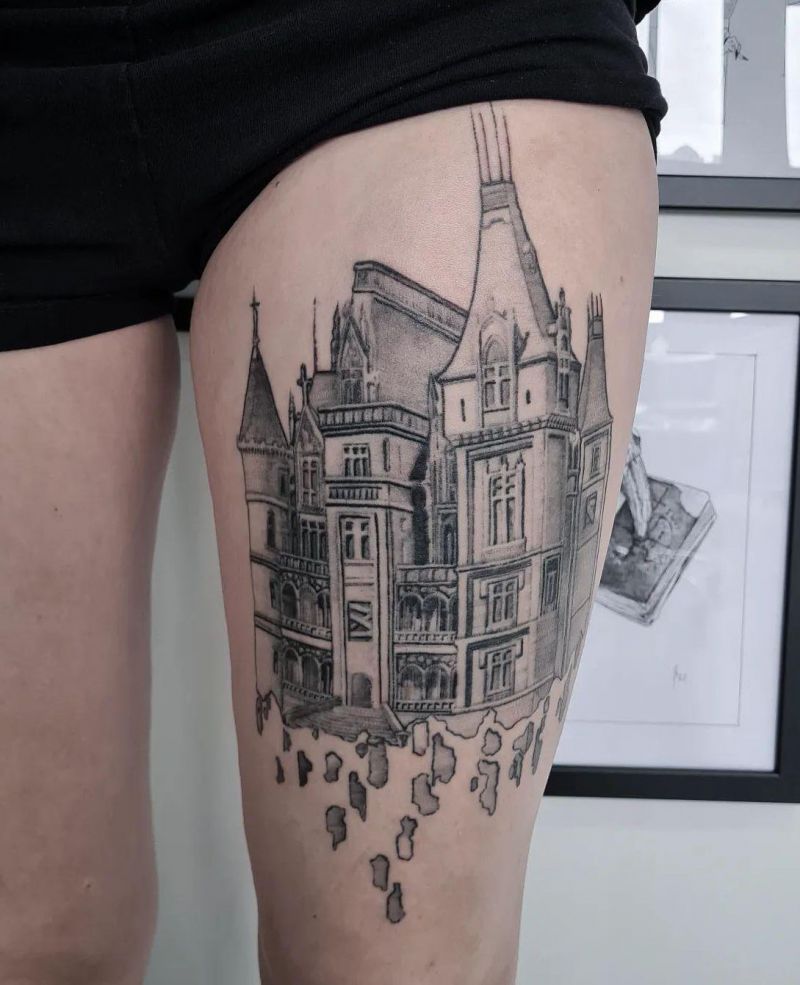 30 Unique Architecture Tattoos to Inspire You