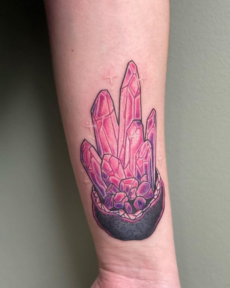 30 Cool Geode Tattoos You Should Copy