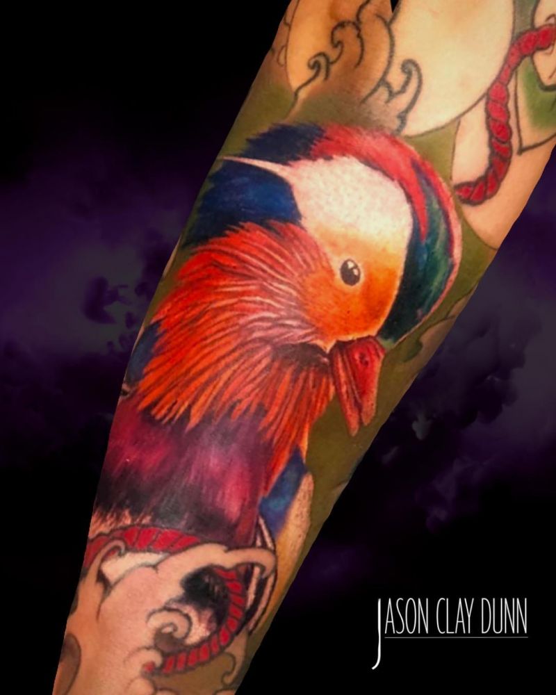 25 Pretty Mandarin Duck Tattoos You Must Love