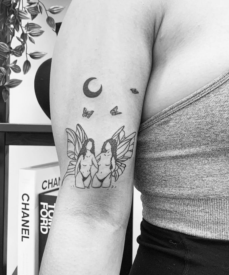 30 Pretty Moon Fairy Tattoos You Can Copy