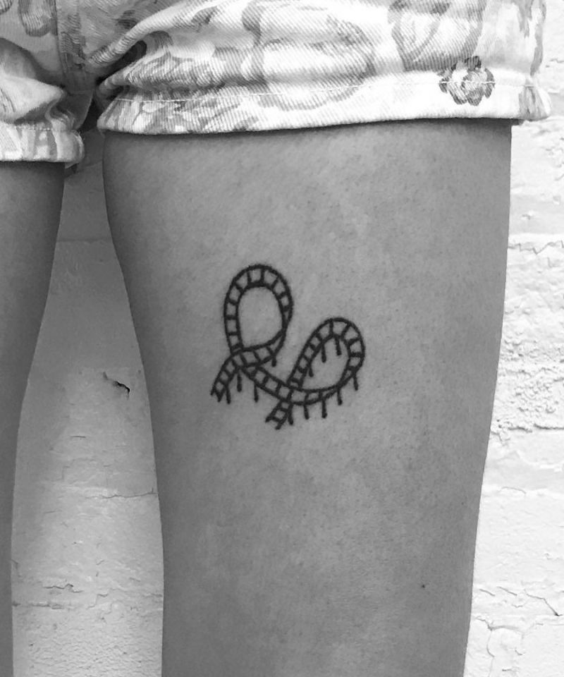 30 Cool Roller Coaster Tattoos You Need to See