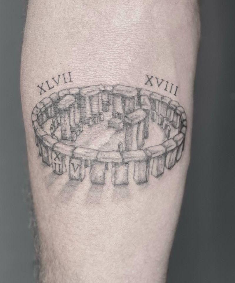 30 Unique Stonehenge Tattoos For Your Inspiration