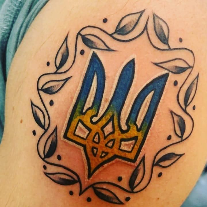 20 Unique Ukrainian Tryzub Tattoos You Must Love