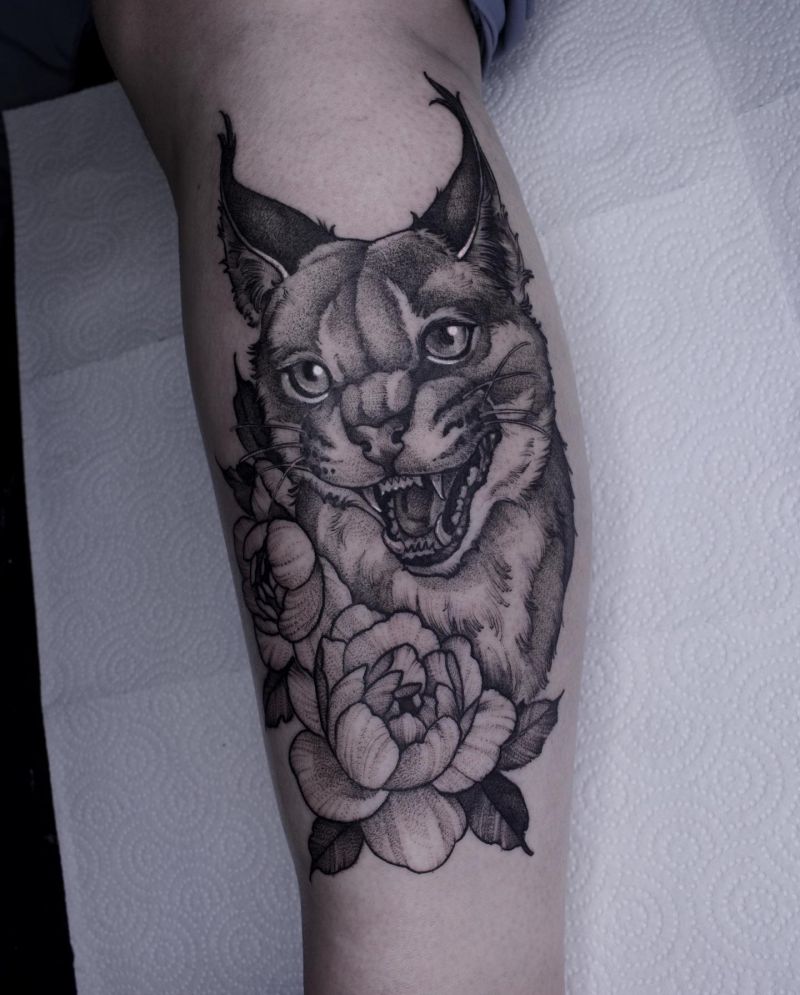 30 Awesome Caracal Tattoos You Can Copy