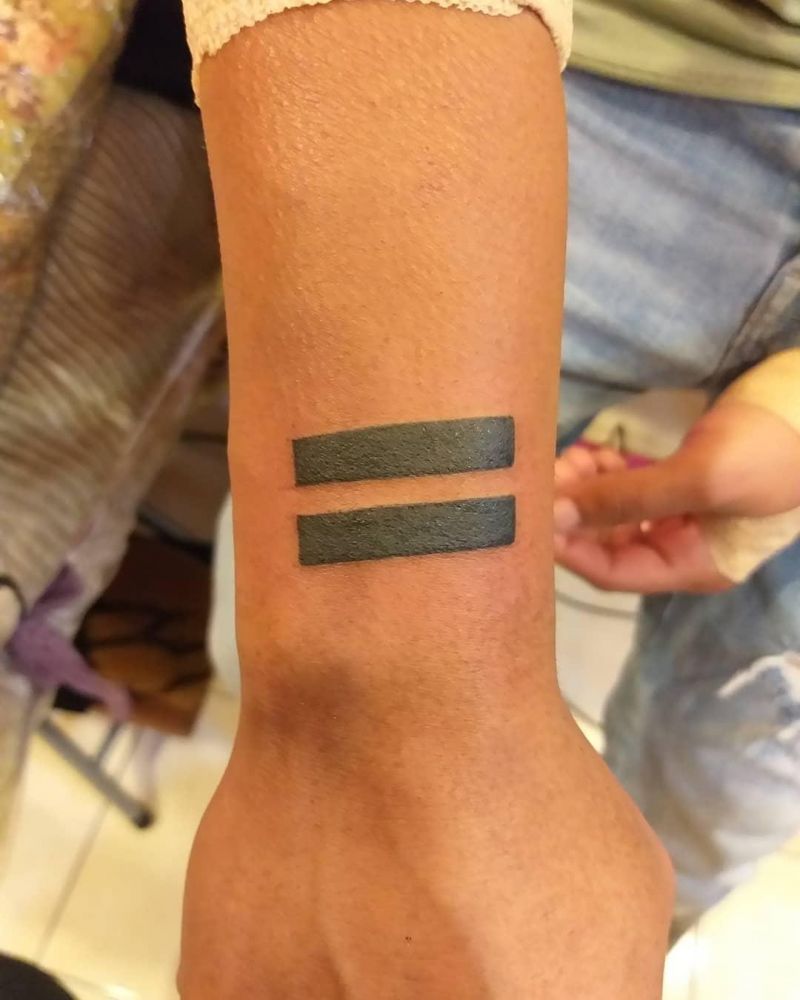 20 Unique Equal Sign Tattoos You Can Copy