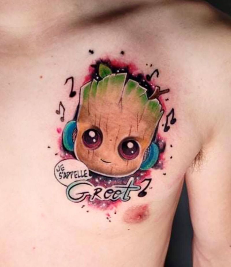 30 Awesome Groot Tattoos You Can Copy