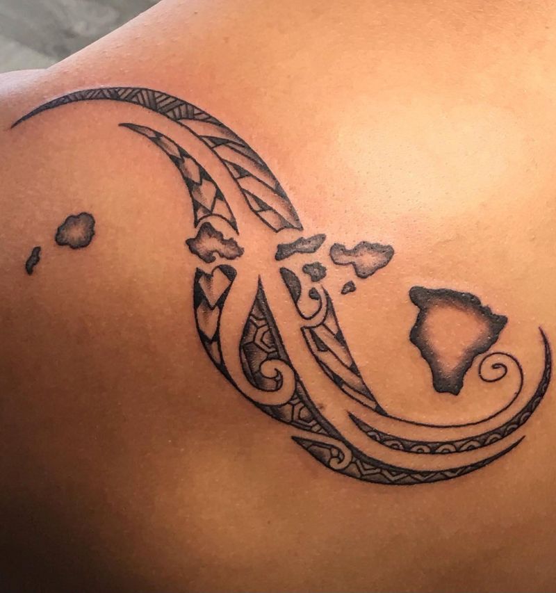 30 Awesome Hawaiian Islands Tattoos You Must Love