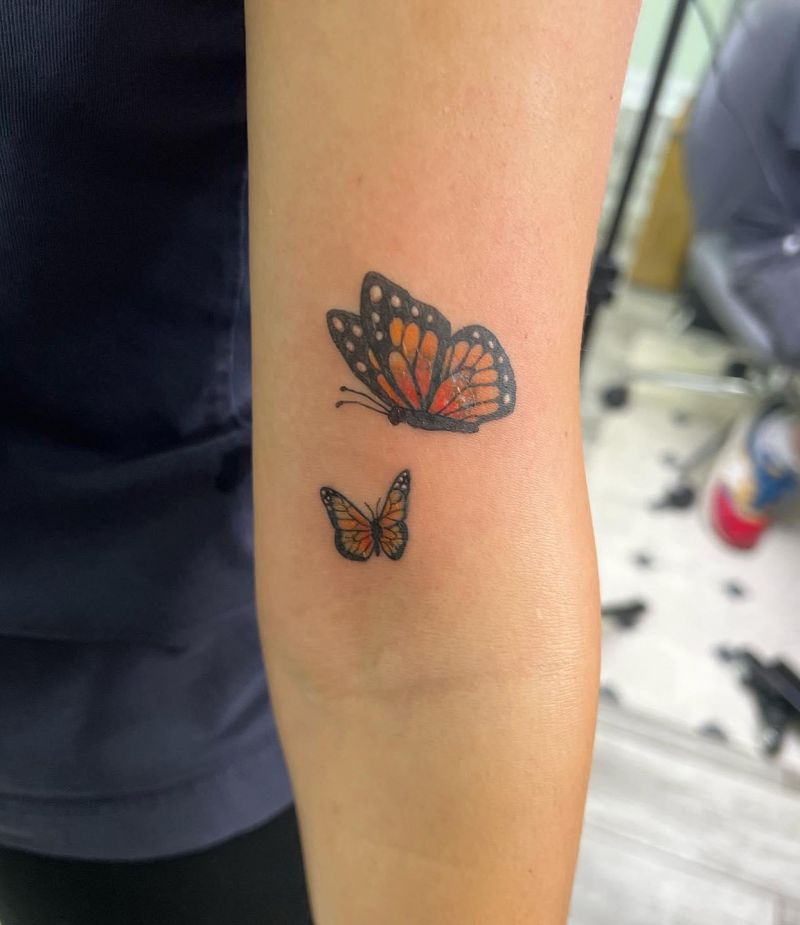 30 Pretty Monarch Butterfly Tattoos for Your Next Ink