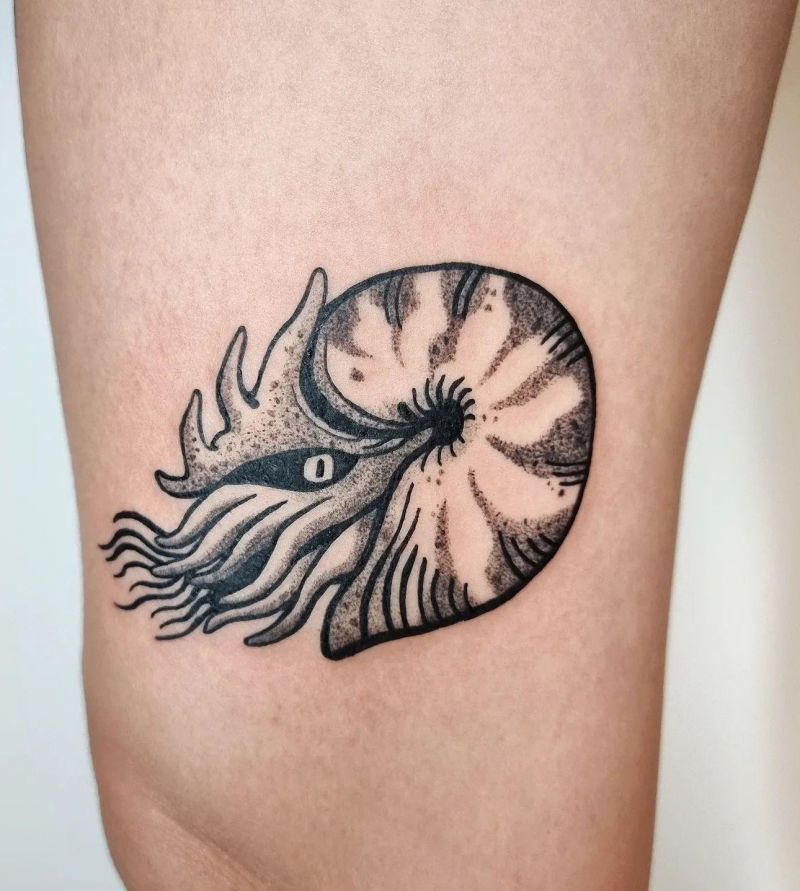 30 Awesome Nautilus Tattoos for Your Next Ink