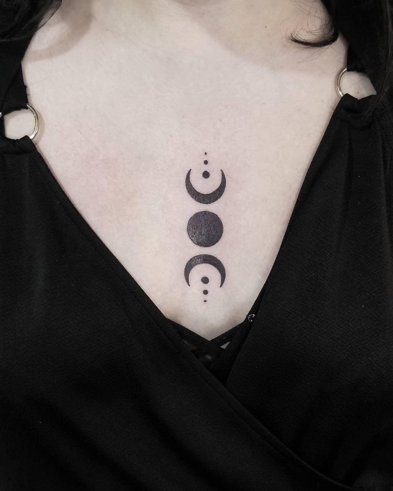 30 Awesome Triple Goddess Tattoos to Inspire You