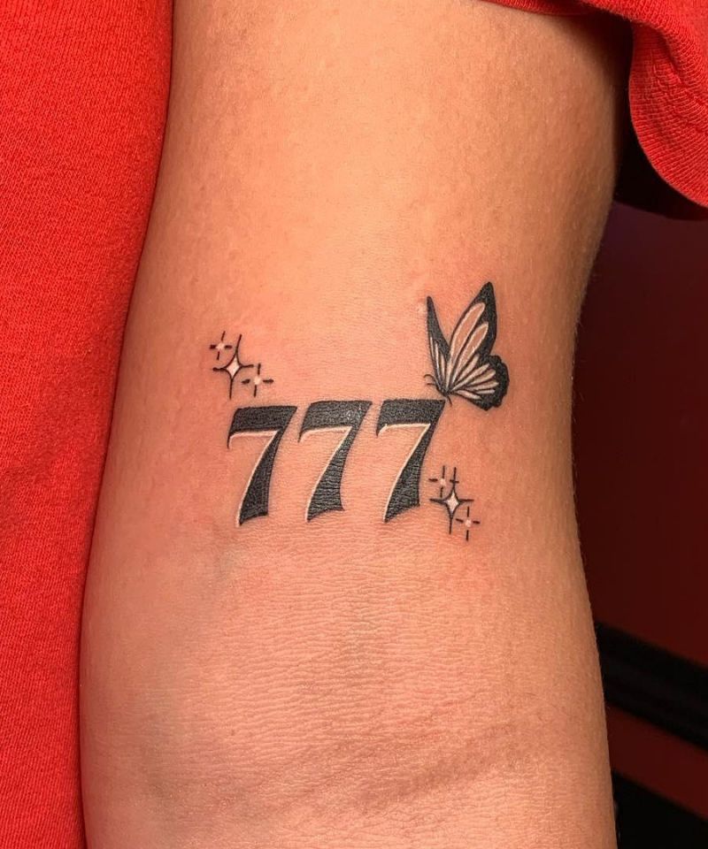 30 Classy 777 Tattoos for Your Next Ink