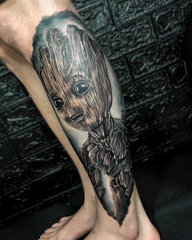 30 Awesome Groot Tattoos You Can Copy