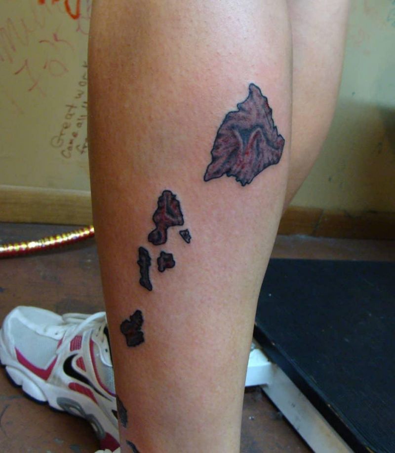 30 Awesome Hawaiian Islands Tattoos You Must Love