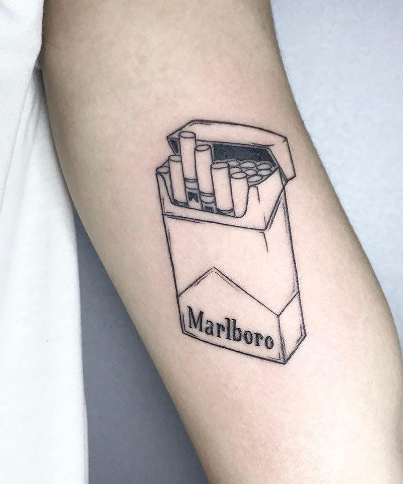 30 Unique Marlboro Tattoos You Will Love