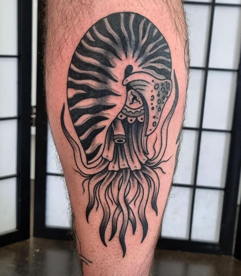 30 Awesome Nautilus Tattoos for Your Next Ink