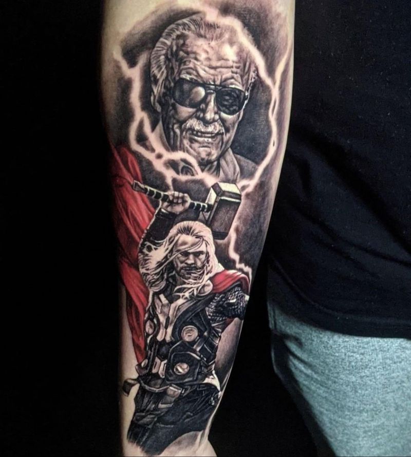 30 Awesome Stan Lee Tattoos to Inspire You