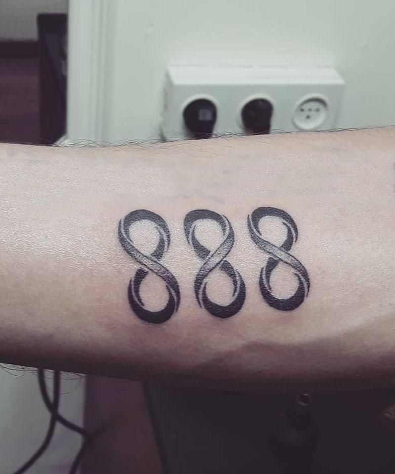 20 Awesome 888 Tattoos You Will Love