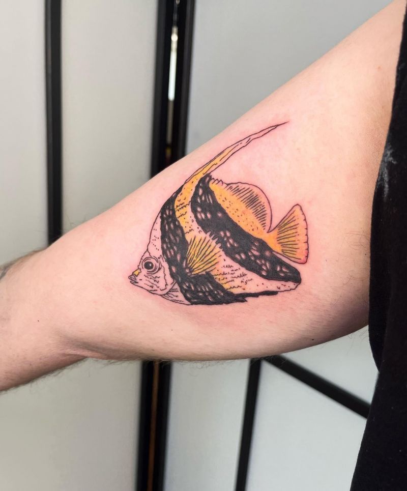 30 Pretty Angelfish Tattoos You Will Love