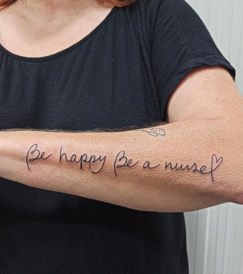 30 Pretty Be Happy Tattoos to Inspire You