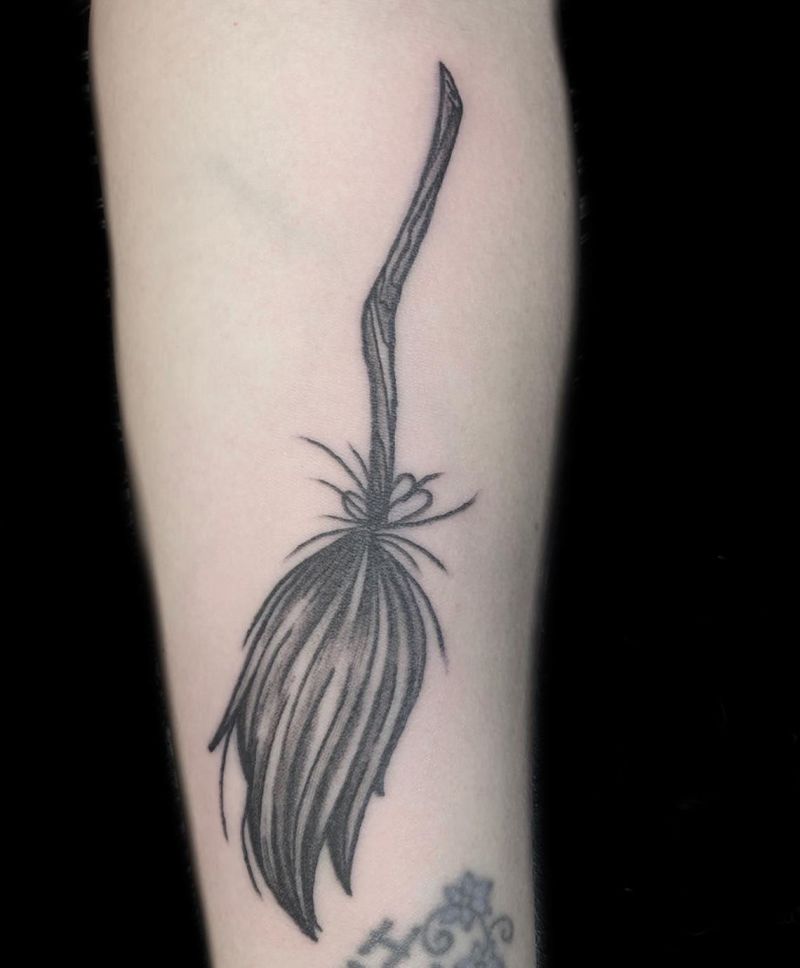 30 Awesome Broom Tattoos You Can Copy