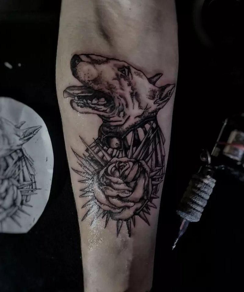 30 Unique Bull Terrier Tattoos You Must Love