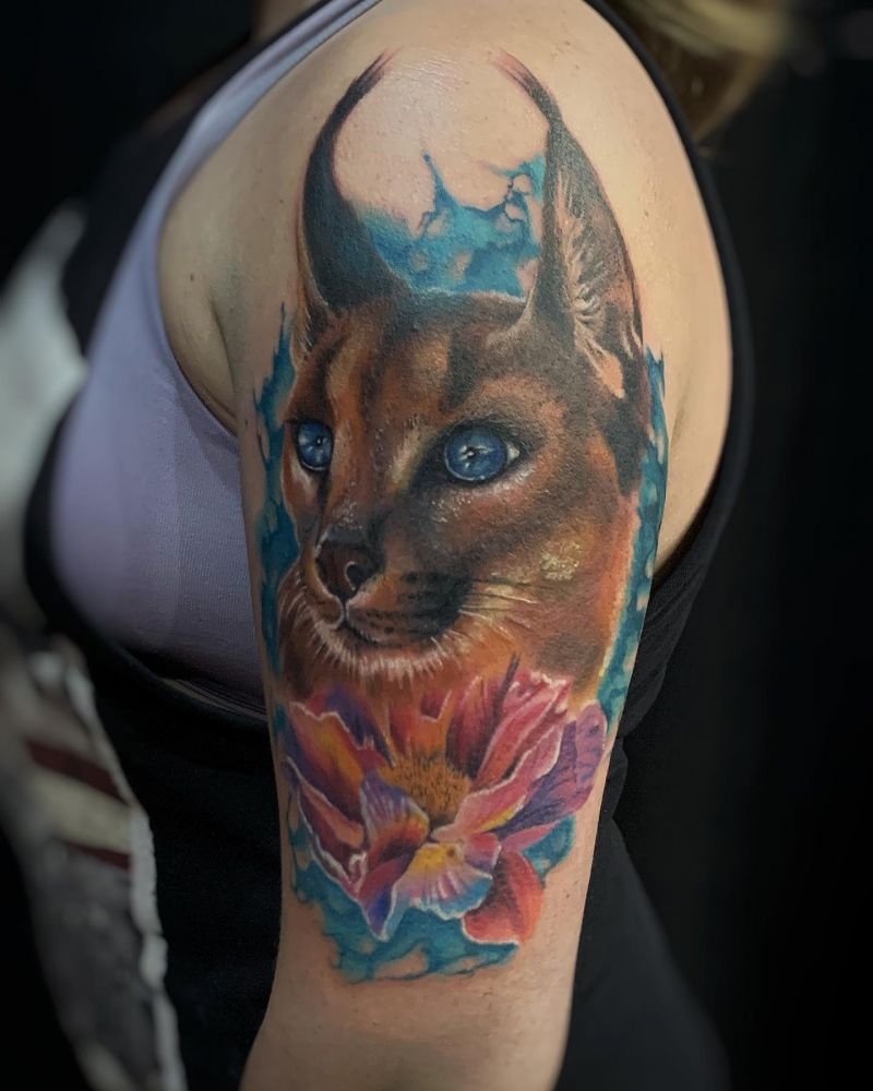 30 Awesome Caracal Tattoos You Can Copy