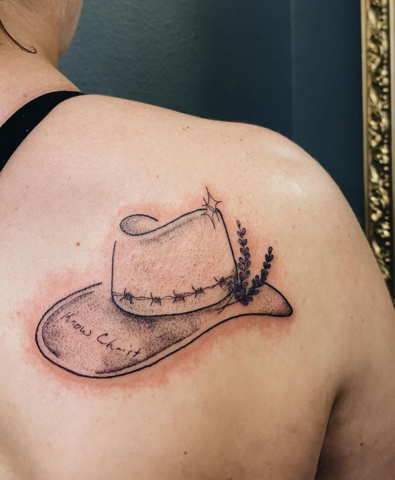 30 Unique Cowboy Hat Tattoos You Will Love