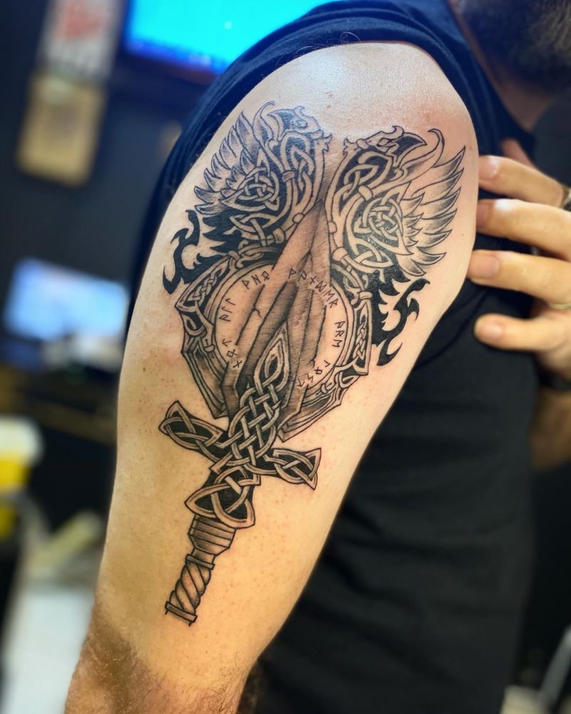 30 Unique Gungnir Tattoos You Will Love