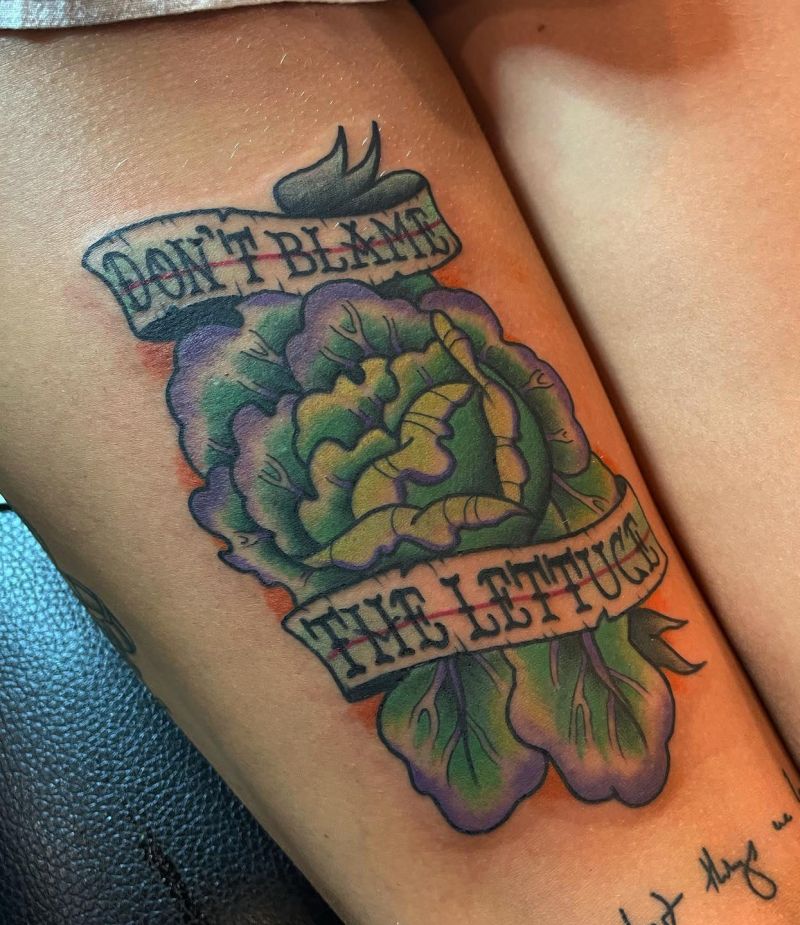 16 Unique Lettuce Tattoos You Can Copy