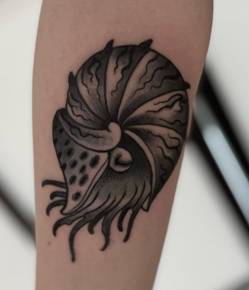 30 Awesome Nautilus Tattoos for Your Next Ink