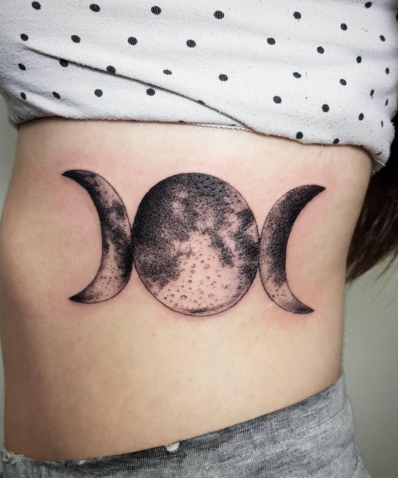 30 Awesome Triple Goddess Tattoos to Inspire You