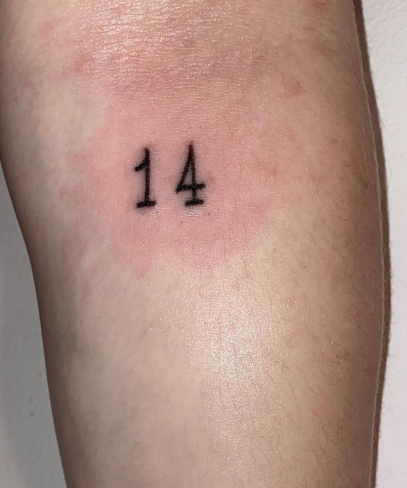 20 Unique 14 Tattoos You Will Love