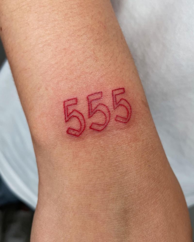 20 Unique 555 Tattoos You Will Love