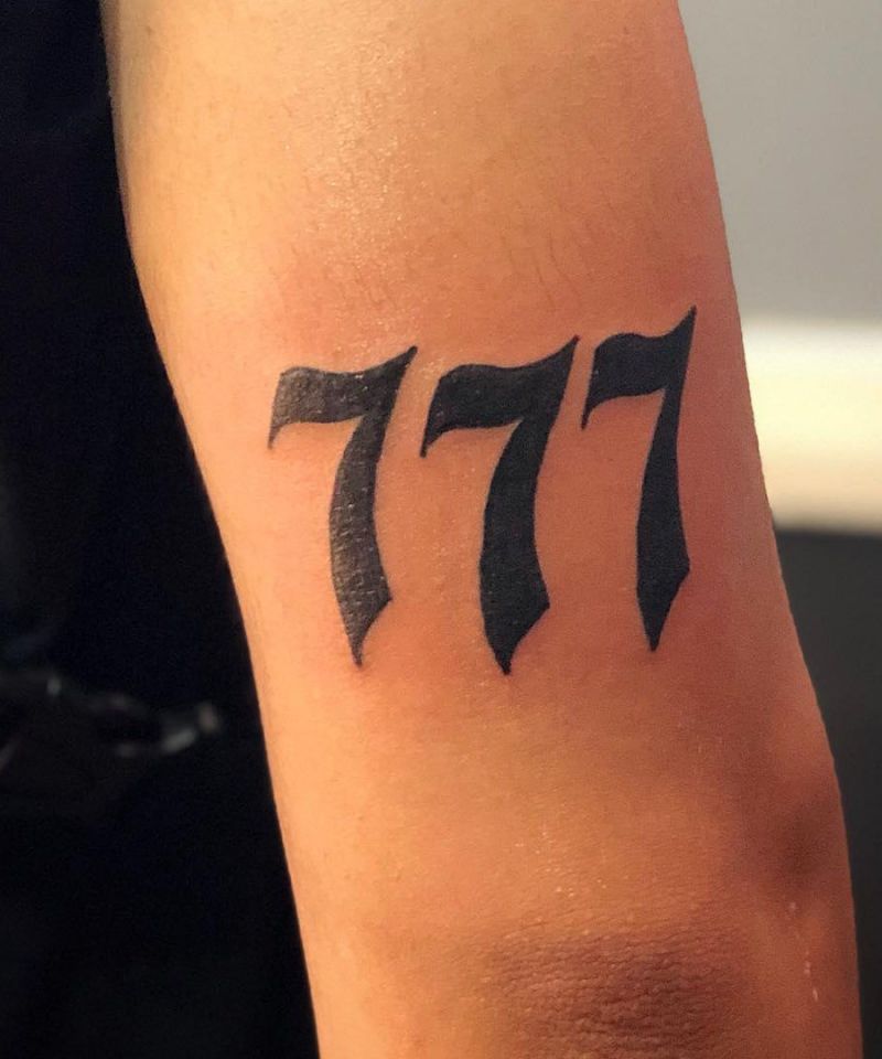 30 Classy 777 Tattoos for Your Next Ink