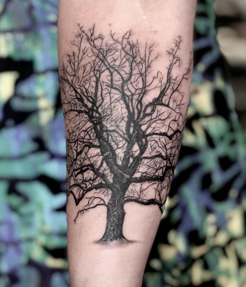 30 Unique Dead Tree Tattoos You Will Love