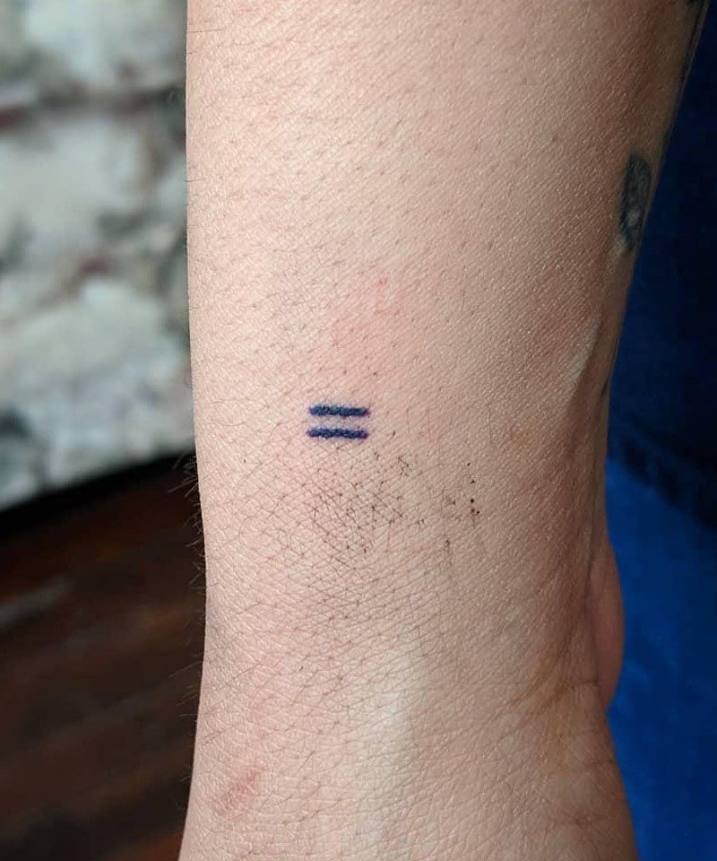 20 Unique Equal Sign Tattoos You Can Copy