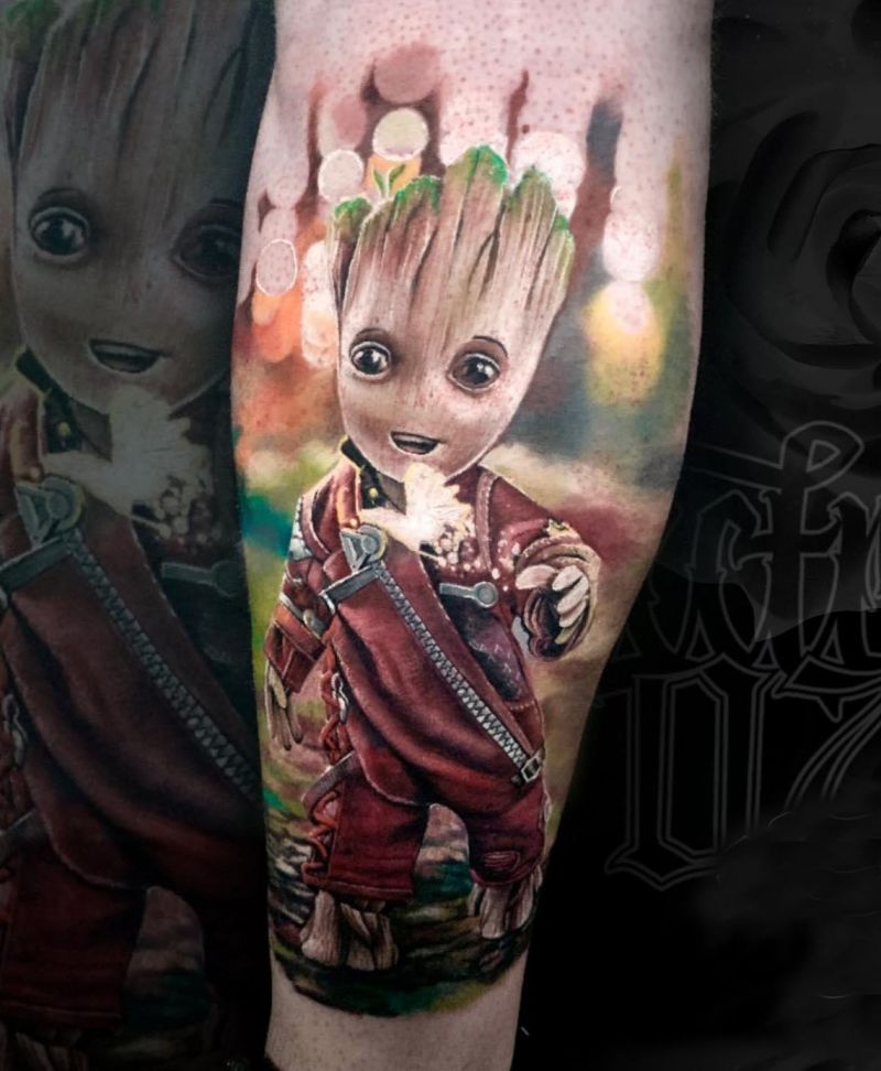 30 Awesome Groot Tattoos You Can Copy