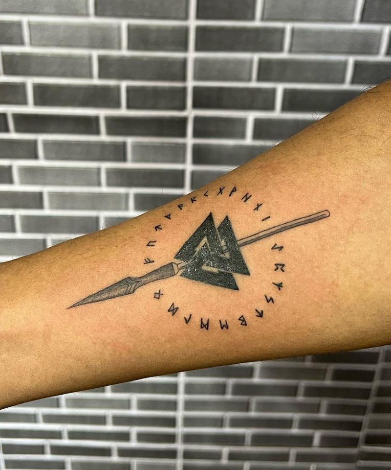 30 Unique Gungnir Tattoos You Will Love