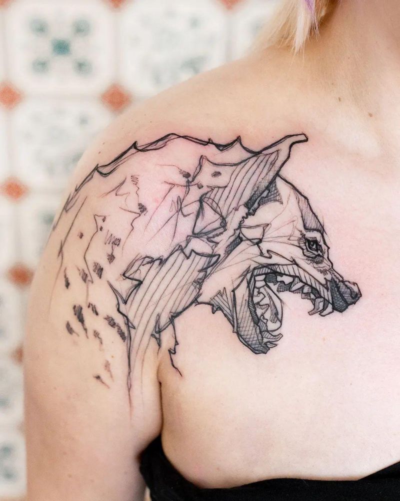 30 Awesome Hyena Tattoos You Can Copy