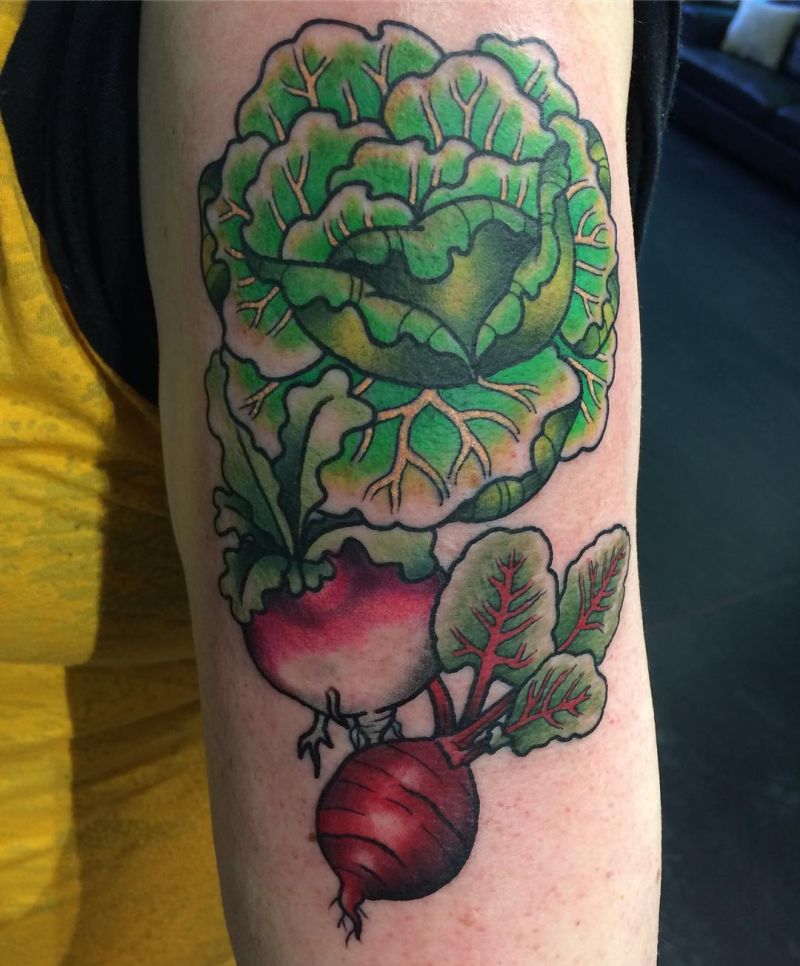 16 Unique Lettuce Tattoos You Can Copy