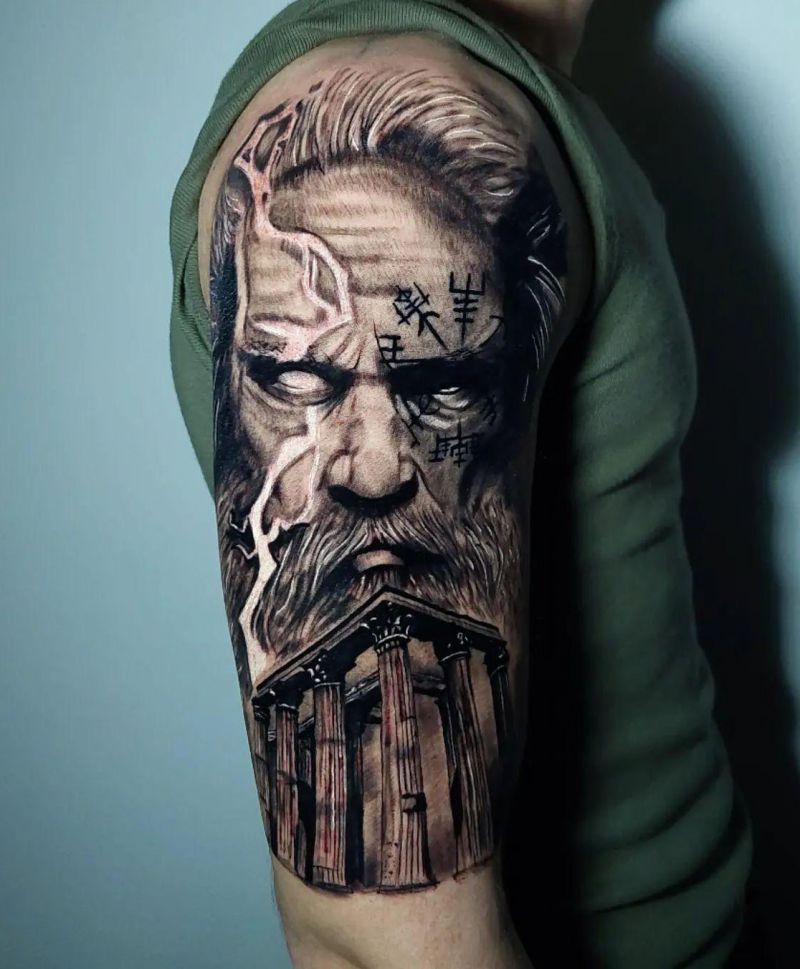 30 Awesome Odin Tattoos You Must Love