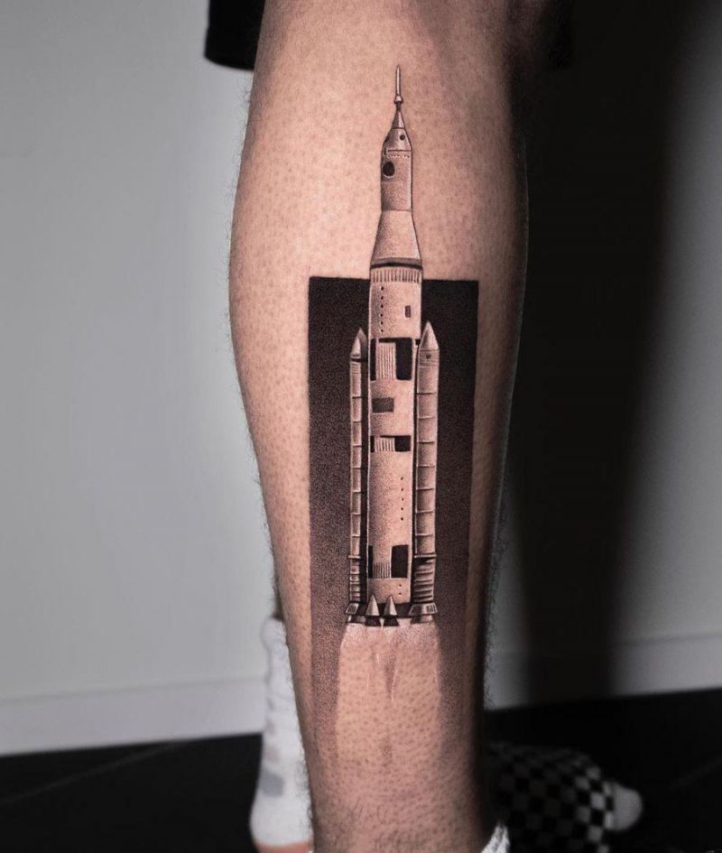 30 Gorgeous Spaceship Tattoos Make You Attractive