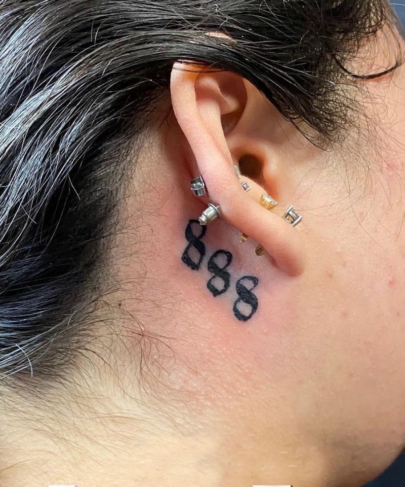 20 Awesome 888 Tattoos You Will Love