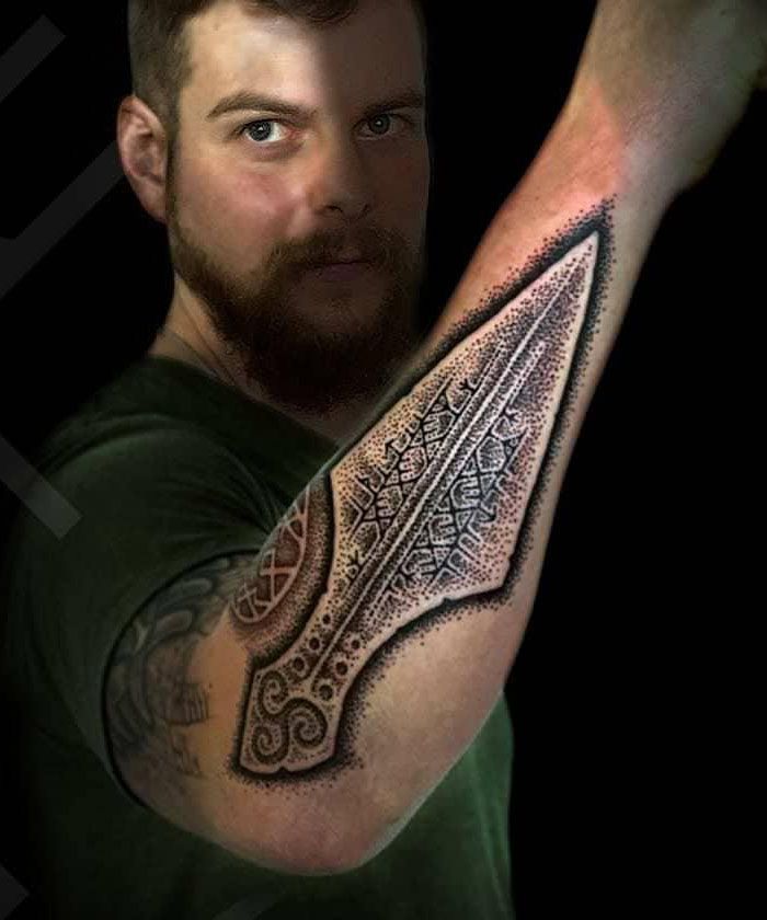 30 Unique Gungnir Tattoos You Will Love