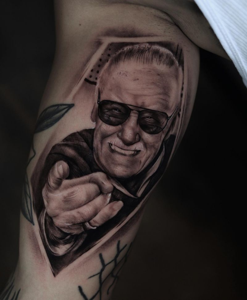 30 Awesome Stan Lee Tattoos to Inspire You