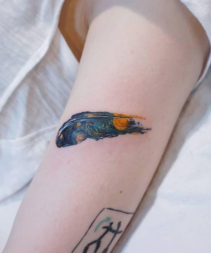 30 Awesome Starry Night Tattoos to Inspire You