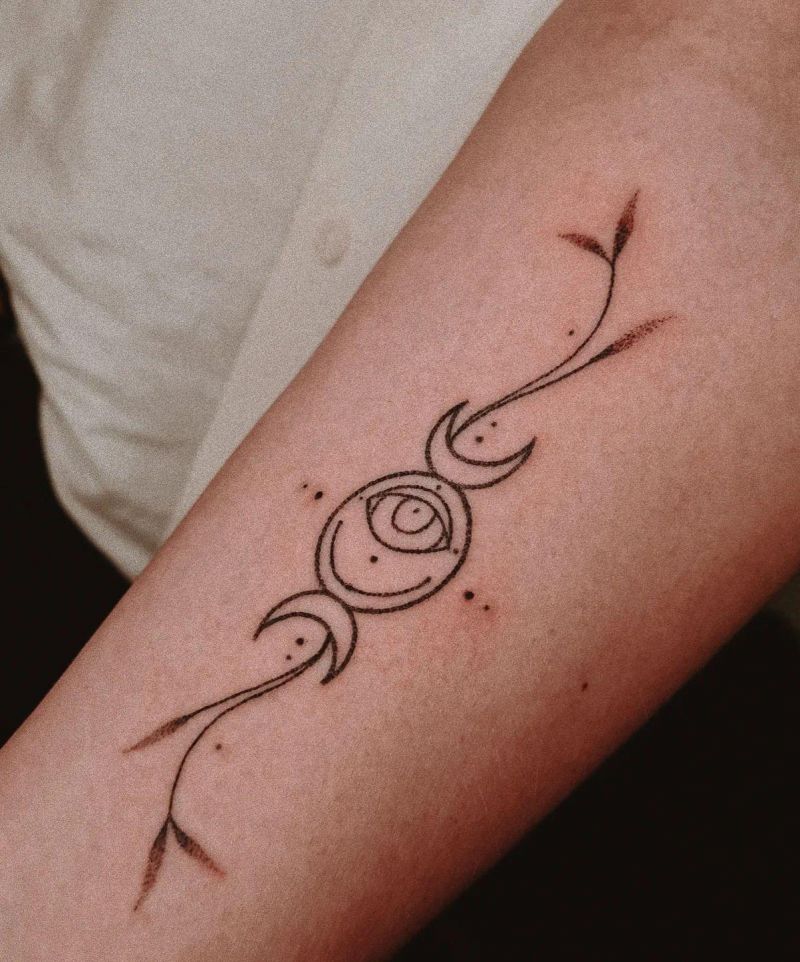 30 Awesome Triple Goddess Tattoos to Inspire You