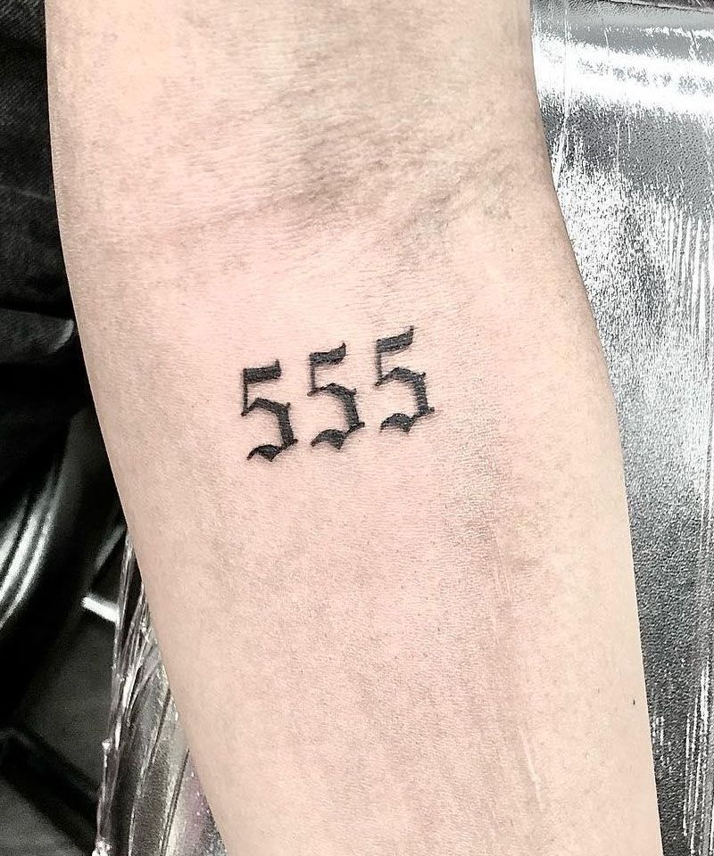 20 Unique 555 Tattoos You Will Love